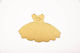 Plexiglass Candle Decoration Gold Hue 15cm X 13cm Pldr/81902 Kaliso Kls-pldr-81902