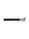 ForHome Extendable Metallic Curtain Pole Single Φ28mm 160-160cm Black