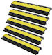 Set mit 5 Kabelbrücken Max 5443 kg 2 x Kanal Gelb Schwarz 98 x 24 x 4,5 cm
