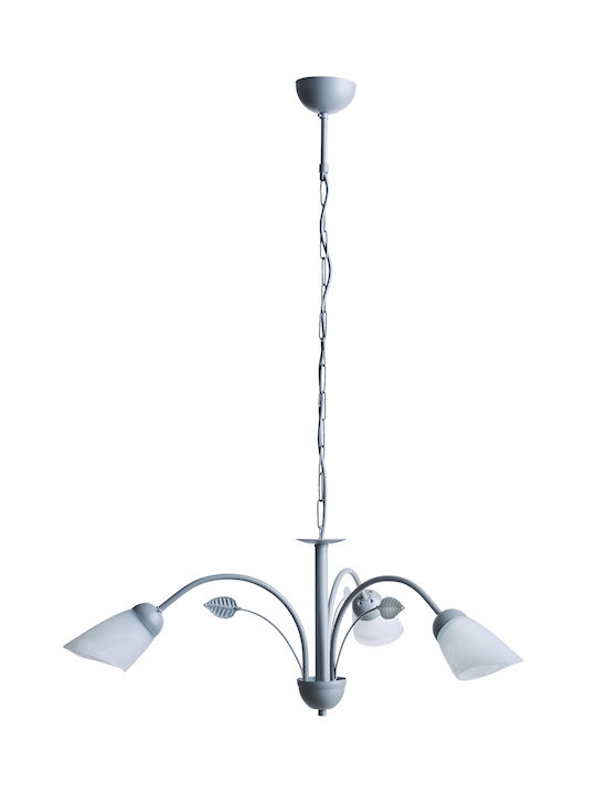 ArkoLight Pendant Light Silver with Socket E14,...