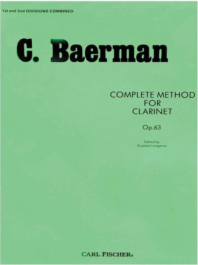C Baerman Complete Method Clarinet Op.63