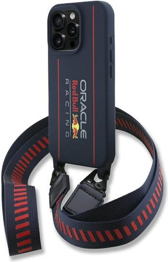 Red Bull Back Cover Silicon cu Curea Albastru marin (iPhone 16 Pro Max)