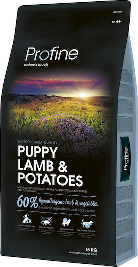 Profine 12kg Dry Food for Medium Breed Puppies with Lamb, Potatoes, Vegetables and Salmon