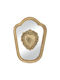 Iliadis Wandspiegel Oval mit Gold Kunststoff Rahmen 26x19cm 1Stück