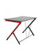 Γραφείο Gaming Ξύλινο Black-red 116x75x75εκ.