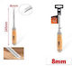 Kmt Wood Handle 8mm Chisel