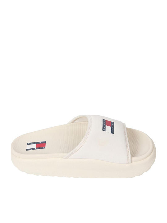 Tommy Hilfiger Slides in Beige Colour