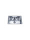 Inter Ceramic Kitchen Sink Built-in Installation Tap Dispenser Hole Complete Installation Set Siphon 65x45x20cm