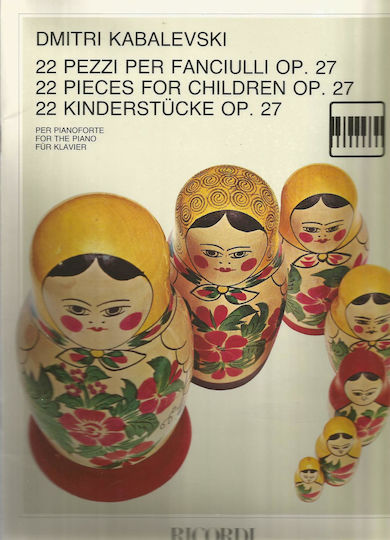 Dmitri Kabalevski 22 Pieces Children Op.27