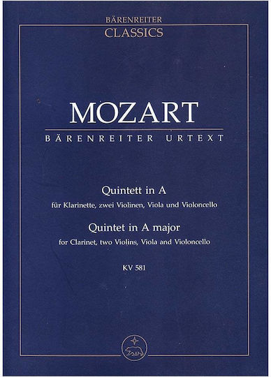 Mozart Quintet In A Major Pocket Score