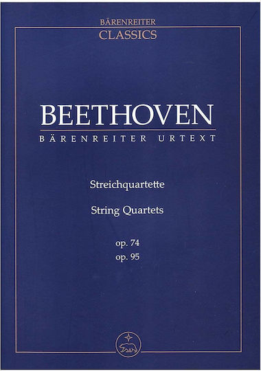 Beethoven String Quartets Op.74 Op.95 Pocket Score