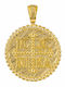 Embossed Pendant Kids Talisman Konstantinato made of Gold 14K 050786