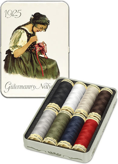 Nostalgic Thread Set In Metal Box 8 Pcs 640950 Gutermann