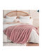 ForHome Κουβέρτα Fleece Μονή 160x220εκ. Ροζ