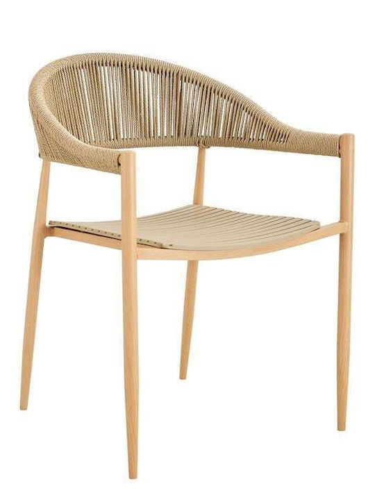 Gartenstühle Metallisch Malta Braun E6722,3 57x57x76cm
