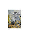Canvas Painting Zebra Fylliana Fl460 Black-White-Brown 80x120cm