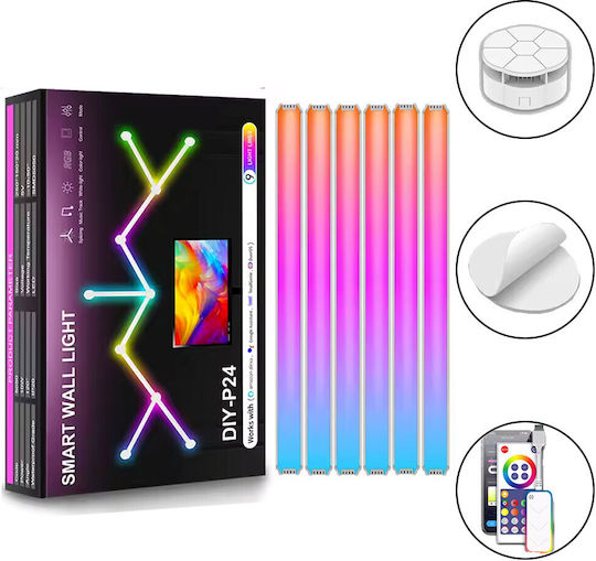 Smart Decorative Table Lamp LED RGB Bar Light 9pcs 30cm