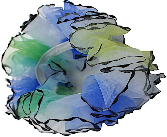 Set aus Haargummis Blumenmuster 2 Stück Farbauswahl Hellblau