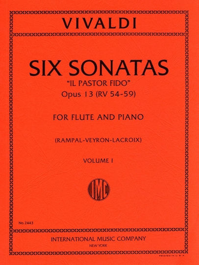 Vivaldi 6 Sonatas ''il Pastor Fido" Op.13 N.1