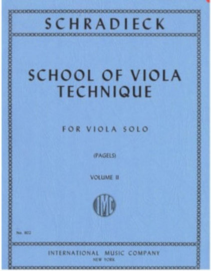 Schradieck School Οf Viola Technique Volume 2