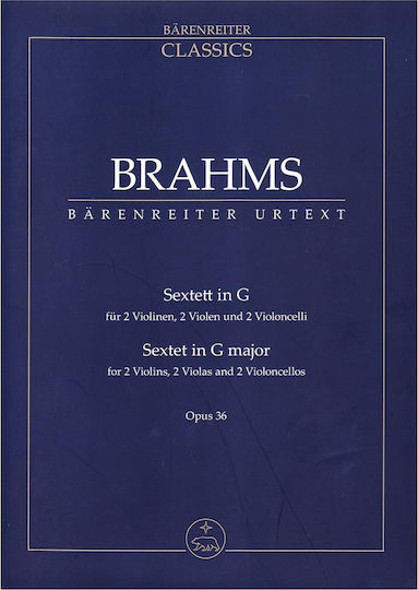 Bärenreiter Brahms Sextett in G-Dur Op.36 Taschenpartitur-Buchsets