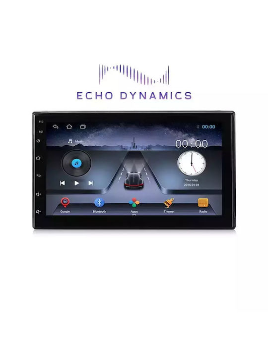 Echo Dynamics Auto-Audiosystem (Bluetooth/USB/AUX/WiFi/GPS/Apple-Carplay/Android-Auto) mit Touchscreen 7"