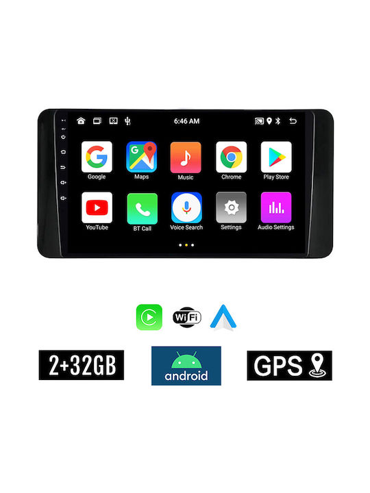 Kirosiwa Car Audio System for Skoda Scala 2019 (Bluetooth/USB/AUX/WiFi/GPS/Apple-Carplay/Android-Auto) with Touch Screen 10"