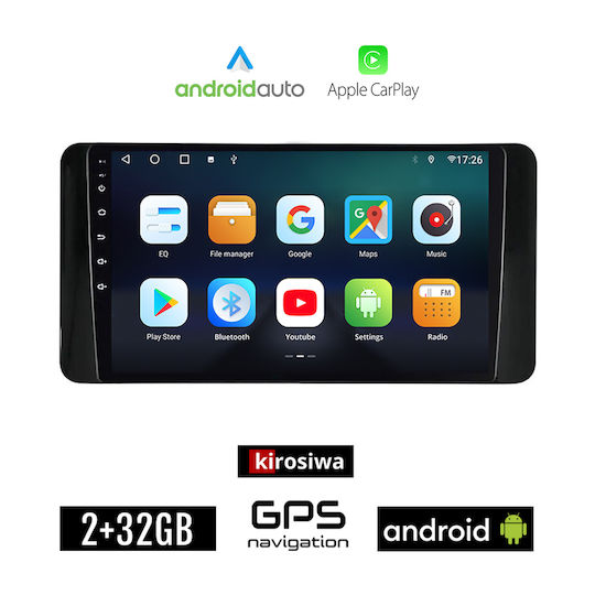 Kirosiwa Ηχοσύστημα Αυτοκινήτου για Skoda Scala 2019 (Bluetooth/USB/AUX/WiFi/GPS/Apple-Carplay/Android-Auto) με Οθόνη Αφής 10"