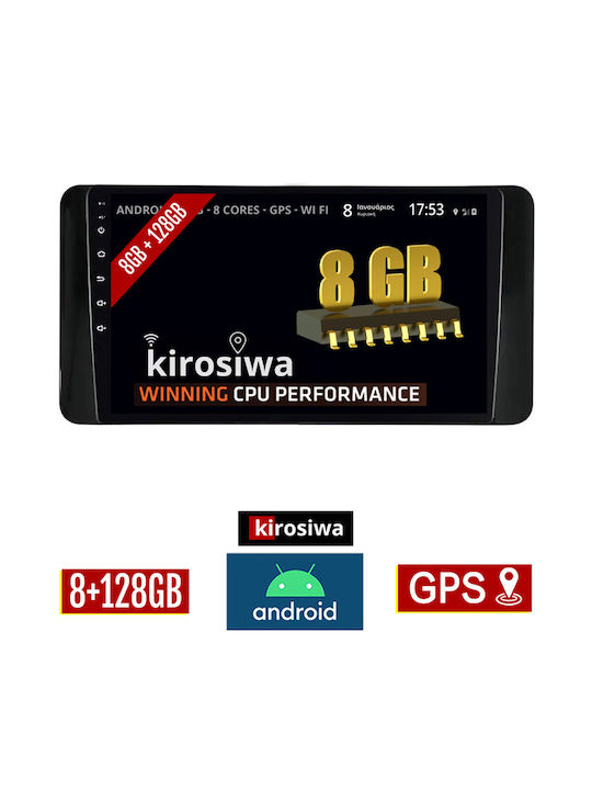 Kirosiwa Car Audio System for Skoda Scala 2019 (Bluetooth/USB/AUX/WiFi/GPS) with Touch Screen 10"