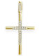 Goldjewels Women's Gold Cross 14K Double Sided
