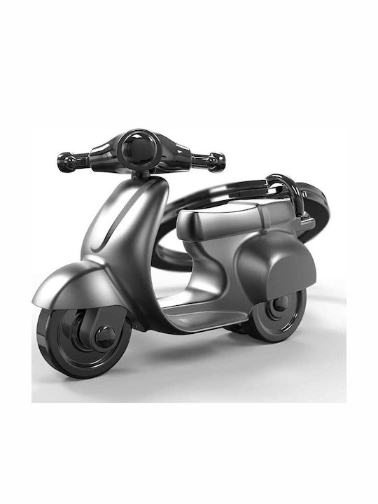 Metalmorphose Keychain Scooter Metallic Silver