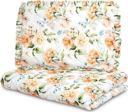 Sensillo Baby Duvet Cover Peony 100x135cm