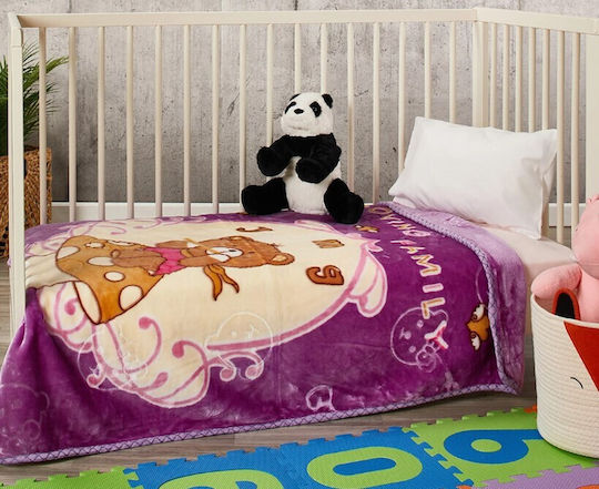 ForHome Blanket Velvet Purple 100x130cm