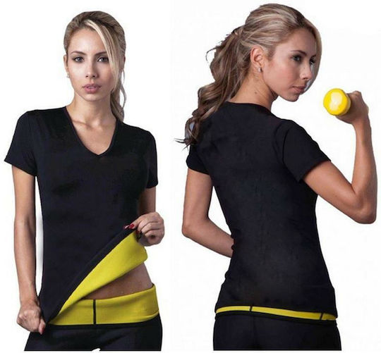 Damen Kurzarm Neopren Schlankheits-Schwitzshirt Oem Gl-52908