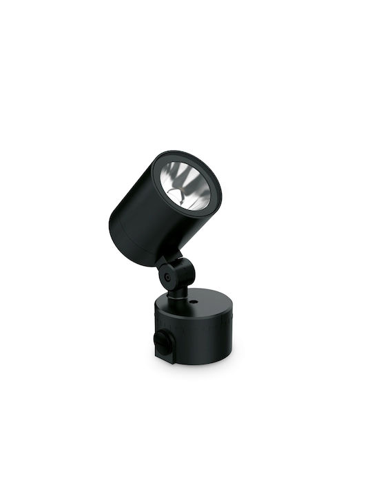 Ideal Lux Φωτιστικό Προβολάκι LED Εξωτερικού Χώρου 13W με Θερμό Λευκό Φως IP66 Μαύρο