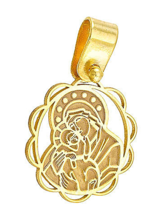 Dio Jewellery Lab Μενταγιόν με την Παναγία Ασήμι