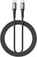 BWOO Braided USB 3.0 Cable USB-C male - USB-C 60W PD Μαύρο 2m BO-X288C-C
