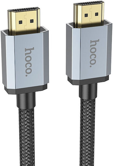 Hoco Us03 HDMI 2.1 Ultra High Speed 48Gbps 4K 120Hz HDR VRR Cable HDMI male - HDMI male 2m Μαύρο