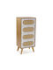 Wooden Chest of Drawers Brown 40x30x90cm