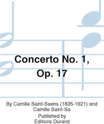 Durand Saint-Saëns Concertul nr. 1 Op. 17