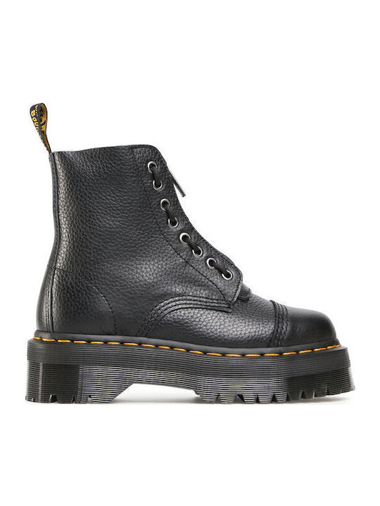 Dr. Martens Sinclair Кожени Дамски Кубинки Черни