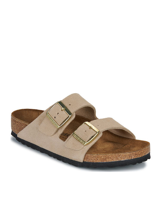 Birkenstock Arizona Leder Flache Sandalen für D...