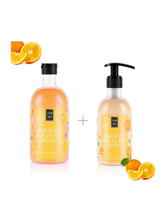 Lavish Care Freshly Squeezed Bliss Комплект за грижа за кожата за Почистване на тялото & Хидратация 2бр