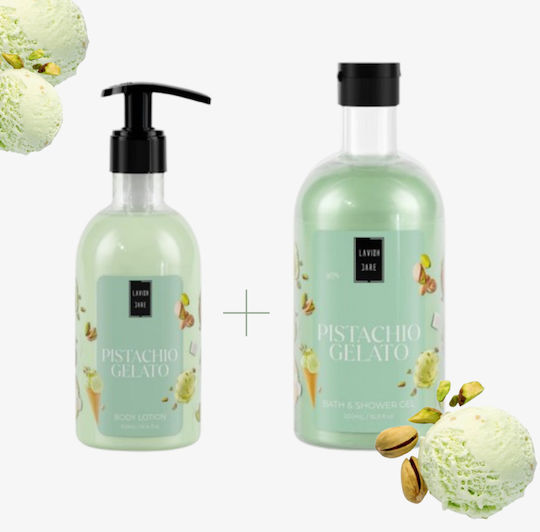 Lavish Care Pistachio Gelato Σετ Περιποίησης για Καθαρισμό Σώματος 2τμχ