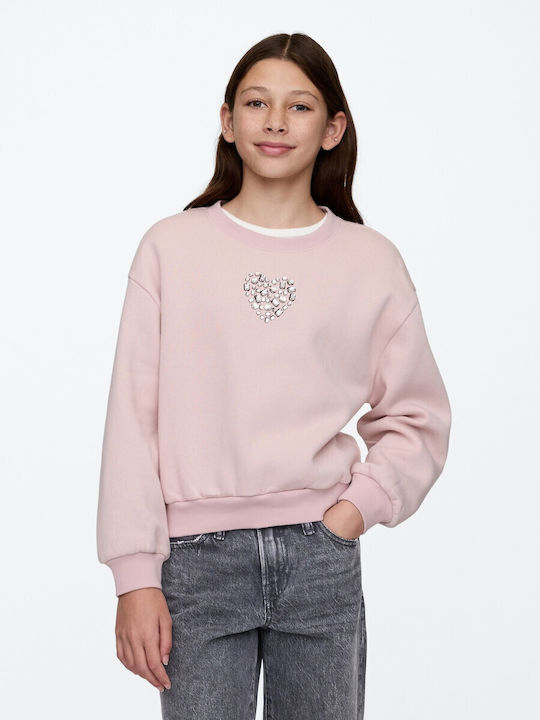 GAP Παιδικό Φούτερ Ροζ, Primitive Pink Vintage ...