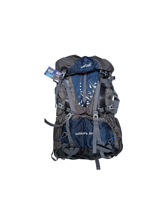 Bergsteigerrucksack 80Es Blau