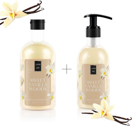 Lavish Care Sweet Vanilla Woods Σετ Περιποίησης για Ενυδάτωση & Καθαρισμό Σώματος 2τμχ