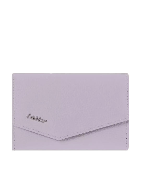 Small Leather Women's Wallet Classic with RFID Lilac