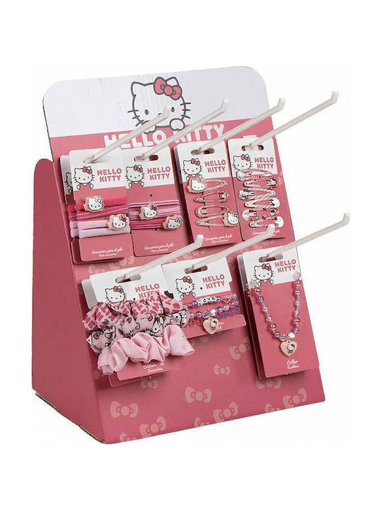 Картонен дисплей 30x15x42 72 аксесоара за коса Hello Kitty