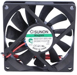 Fan 24v DC 80x80x15 2.21w